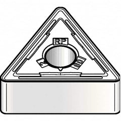 Kennametal - TNMG434 RP Grade KCP25B Carbide Turning Insert - TiCN/Al2O3/TiOCN Finish, 60° Triangle, 1/2" Inscr Circle, 3/16" Thick, 1/16" Corner Radius - Caliber Tooling