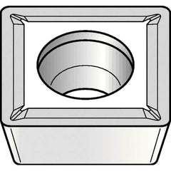 Kennametal - SPMT32.51 LF Grade KCP25 Carbide Turning Insert - TiCN/Al2O3 Finish, 90° Square, 3/8" Inscr Circle, 5/32" Thick, 1/64" Corner Radius - Caliber Tooling