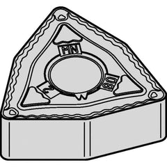 Kennametal - WNMG333 MN Grade KCP30B Carbide Turning Insert - TiOCN Finish, 80° Trigon, 3/8" Inscr Circle, 3/16" Thick, 3/64" Corner Radius - Caliber Tooling