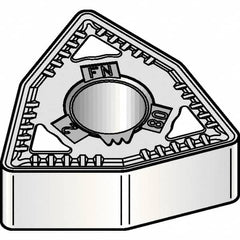 Kennametal - WNMG431 FN Grade KCP25B Carbide Turning Insert - TiOCN Finish, 80° Trigon, 1/2" Inscr Circle, 3/16" Thick, 1/64" Corner Radius - Caliber Tooling