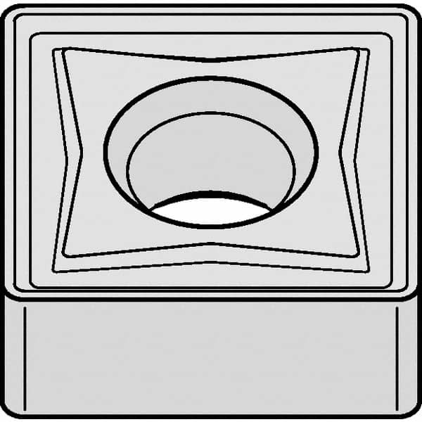 Kennametal - SNMG866 Grade KCP40 Carbide Turning Insert - TiN/TiCN/Al2O3 Finish, 90° Square, 1" Inscr Circle, 3/8" Thick, 3/32" Corner Radius - Caliber Tooling