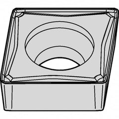 Kennametal - CCMT32.52 FW Grade KCK20 Carbide Turning Insert - TiCN/Al2O3 Finish, 80° Diamond, 3/8" Inscr Circle, 5/32" Thick, 1/32" Corner Radius - Caliber Tooling