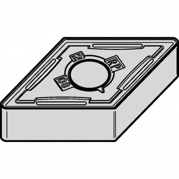 Kennametal - DNMG433 RP Grade KCP25B Carbide Turning Insert - TiCN/Al2O3/TiOCN Finish, 55° Diamond, 1/2" Inscr Circle, 3/16" Thick, 3/64" Corner Radius - Caliber Tooling