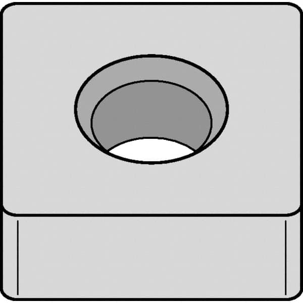 Kennametal - SNMA543 NONE Grade KCK15B Carbide Turning Insert - TiOCN Finish, 90° Square, 5/8" Inscr Circle, 1/4" Thick, 3/64" Corner Radius - Caliber Tooling