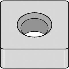 Kennametal - SNMA433 Grade KB1340 PCBN Turning Insert - Uncoated, 90° Square, 1/2" Inscr Circle, 3/16" Thick, 3/64" Corner Radius - Caliber Tooling