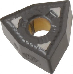 Kennametal - WNMG331 FN Grade KCP10 Carbide Turning Insert - TiCN/Al2O3 Finish, 80° Trigon, 3/8" Inscr Circle, 3/16" Thick, 1/64" Corner Radius - Caliber Tooling