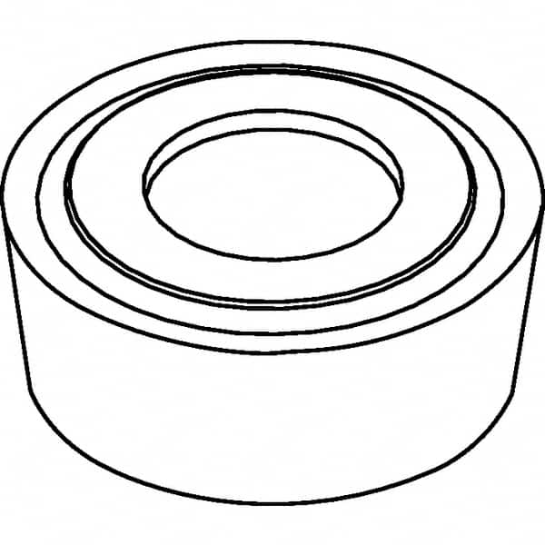 Kennametal - RCMT0602M0 Grade KCP25 Carbide Turning Insert - TiCN/Al2O3 Finish, Round, 6mm Inscr Circle, 3/32" Thick - Caliber Tooling