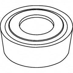 Kennametal - RCMT0602M0 Grade KCP25 Carbide Turning Insert - TiCN/Al2O3 Finish, Round, 6mm Inscr Circle, 3/32" Thick - Caliber Tooling