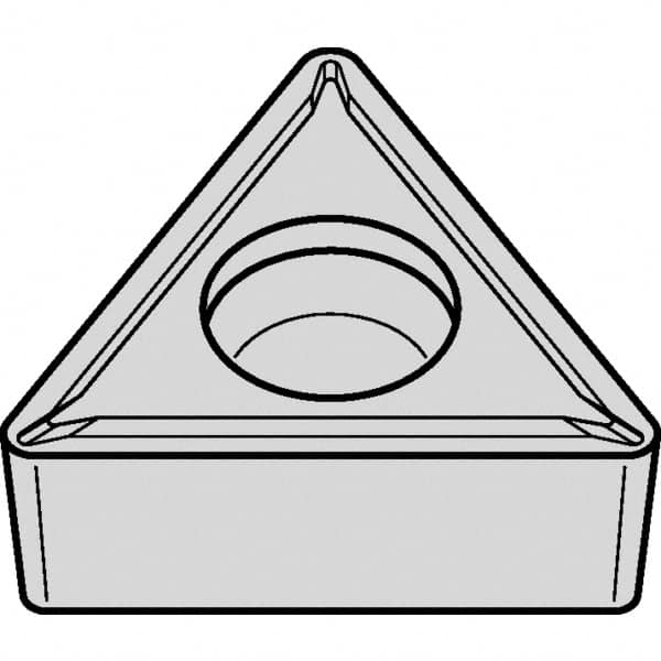 Kennametal - TCMT21.52 LF Grade KCK20B Carbide Turning Insert - TiOCN Finish, 60° Triangle, 1/4" Inscr Circle, 3/32" Thick, 1/32" Corner Radius - Caliber Tooling