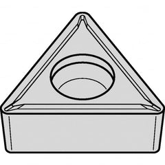 Kennametal - TCMT21.52 LF Grade KCK20B Carbide Turning Insert - TiOCN Finish, 60° Triangle, 1/4" Inscr Circle, 3/32" Thick, 1/32" Corner Radius - Caliber Tooling