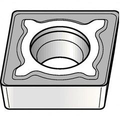 Kennametal - CCMT32.51 MF Grade KCM25B Carbide Turning Insert - 80° Diamond, 3/8" Inscr Circle, 5/32" Thick, 1/64" Corner Radius - Caliber Tooling