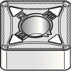 Kennametal - SNMG434 MN Grade KCP25B Carbide Turning Insert - TiOCN Finish, 90° Square, 1/2" Inscr Circle, 3/16" Thick, 1/16" Corner Radius - Caliber Tooling