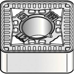 Kennametal - SNMG433 RN Grade KCP25B Carbide Turning Insert - TiCN/Al2O3/TiOCN Finish, 90° Square, 1/2" Inscr Circle, 3/16" Thick, 3/64" Corner Radius - Caliber Tooling