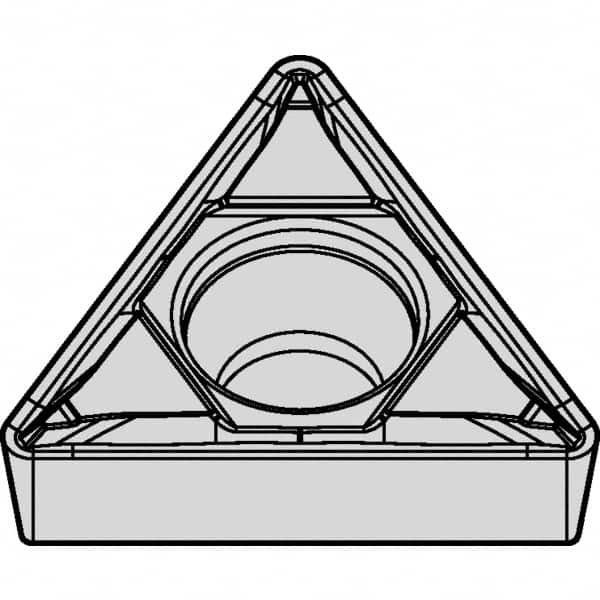 Kennametal - TCMT1.81.52 FP Grade KC5010 Carbide Turning Insert - TiAlN Finish, 60° Triangle, 7/32" Inscr Circle, 3/32" Thick, 1/32" Corner Radius - Caliber Tooling