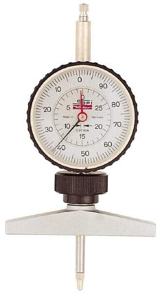 SPI - Dial Depth Gages Maximum Measurement (Inch): 7 Maximum Measurement (Decimal Inch): 7.0000 - Caliber Tooling