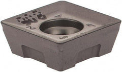 Iscar - QDMT1205 M Grade IC908 Carbide Milling Insert - TiAlN Finish, 0.1969" Thick, 0.8mm Corner Radius - Caliber Tooling