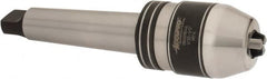 Accupro - 4MT, 1/32 to 1/2" Capacity, Integral Shank Drill Chuck - Keyed, Taper Shank, 54mm Sleeve Diam, 85mm Open Length - Exact Industrial Supply