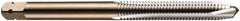 DORMER - M20x2.50 Metric Coarse, 4 Flute, Bright Finish, Cobalt Spiral Point Tap - Plug Chamfer, Right Hand Thread, 112mm OAL, 29mm Thread Length, 14mm Shank Diam, 6H Class of Fit, Series E000 - Exact Industrial Supply