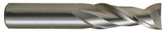 OSG - 1", 2 Flute, Single End, Solid Carbide, 0.06" Corner Radius End Mill - 5" OAL, 30° Helix, Right Hand Flute, 2" LOC, Right Hand Cut - Caliber Tooling