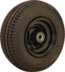 Hamilton - 10 Inch Diameter x 2-3/8 Inch Wide, Rubber Caster Wheel - 480 Lb. Capacity, 3 Inch Hub Length, 3/4 Inch Axle Diameter, Straight Roller Bearing - Caliber Tooling