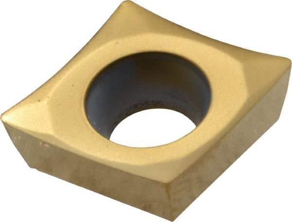 Kennametal - CPGT32.51 HP Grade KC730 Carbide Turning Insert - TiN Finish, 80° Diamond, 3/8" Inscr Circle, 5/32" Thick, 1/64" Corner Radius - Caliber Tooling