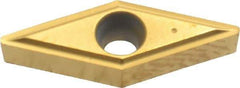 Kennametal - VBGT221 LF Grade KC730 Carbide Turning Insert - TiN Finish, 35° Diamond, 1/4" Inscr Circle, 1/8" Thick, 1/64" Corner Radius - Caliber Tooling