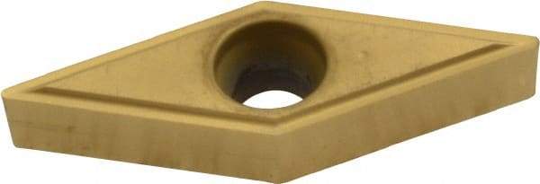 Kennametal - VBGT331 LF Grade KC730 Carbide Turning Insert - TiN Finish, 35° Diamond, 3/8" Inscr Circle, 3/16" Thick, 1/64" Corner Radius - Caliber Tooling