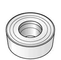 Kennametal - RCMT0803M0 Grade KC730 Carbide Turning Insert - TiN Finish, Round, 8mm Inscr Circle, 1/8" Thick - Caliber Tooling