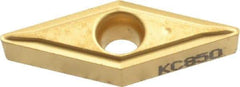 Kennametal - VBMT221 LF Grade KC850 Carbide Turning Insert - TiC/TiCN/TiN Finish, 35° Diamond, 1/4" Inscr Circle, 1/8" Thick, 1/64" Corner Radius - Caliber Tooling