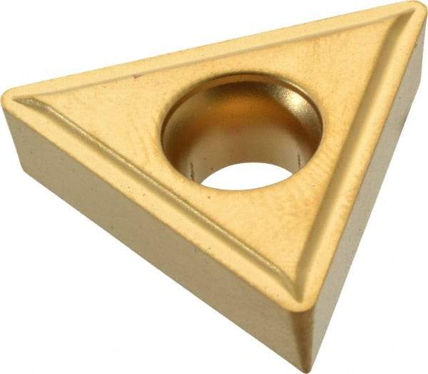 Kennametal - TCMT432 LF Grade KC850 Carbide Turning Insert - TiC/TiCN/TiN Finish, 60° Triangle, 1/2" Inscr Circle, 3/16" Thick, 1/32" Corner Radius - Caliber Tooling