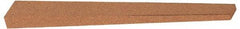 Norton - 4" Long x 1/2" Wide x 1/4" Thick, Aluminum Oxide Sharpening Stone - Taper, Fine Grade - Caliber Tooling