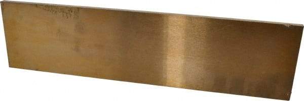 Value Collection - 1/4 Inch Thick x 3 Inch Wide x 12 Inch Long, Ground Bearing Bronze Rectangular Bar - Alloy SAE 660 (CDA 932) - Caliber Tooling