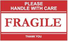 NMC - Please Handle with Care - Fragile - Thank You Shipping Label - 2-1/2" High x 4" Wide - Caliber Tooling