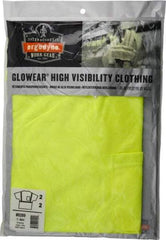 Ergodyne - Size L, Lime, High Visibility, Short Sleeve T-Pocket, - 38 to 42" Chest, 1 Pocket, Polyester - Caliber Tooling