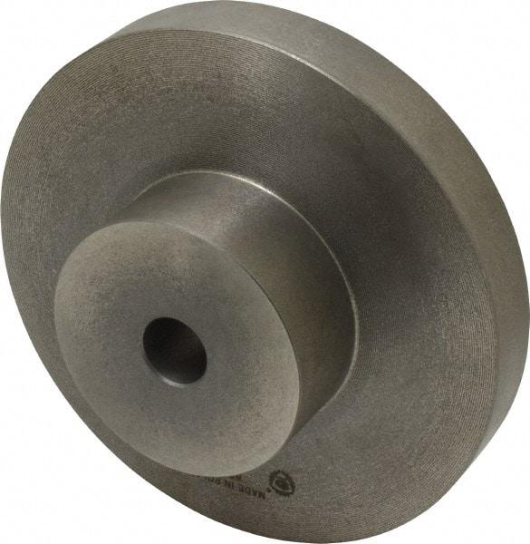 Bison - Adapter Back Plate for 8" Diam Self Centering Lathe Chucks - 0.98" Through Hole Diam, 4.02mm ID, 8.3" OD, 1.18" Flange Height, Cast Iron - Caliber Tooling