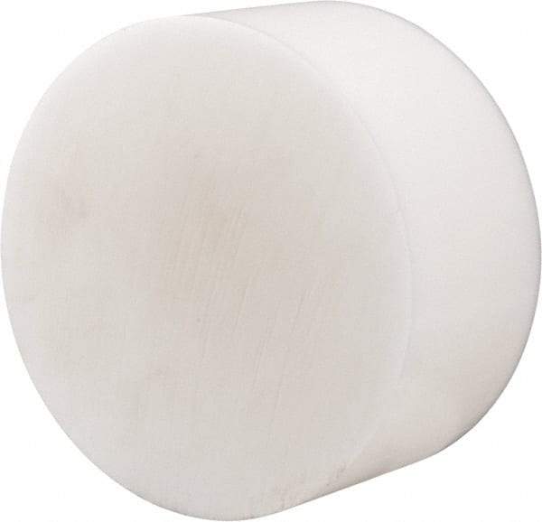 Made in USA - 6 Inch Diameter, 3 Inch Thick, Plastic Disc - Natural, Acetal - Caliber Tooling