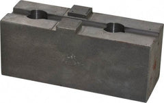 H & R Manufacturing - 18 to 21" Chuck Capacity, Tongue & Groove Attachment, Square Soft Lathe Chuck Jaw - Steel, 3" Btw Mount Hole Ctrs, 5-5/8" Long x 2" Wide x 2-5/16" High, 1/2" Groove - Caliber Tooling