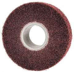 3M - 6" Diam Aluminum Oxide Finishing Flap Wheel - 2" Hole, 2" Wide, Density 7, Nonwoven, Medium Grade, 3,400 Max RPM - Caliber Tooling