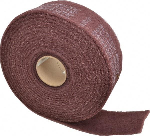 3M - 30' Long x 4" Wide Nonwoven Roll - Very Fine Grade, Purple, Aluminum Oxide - Caliber Tooling