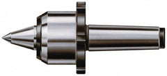 Rohm - MT5 Taper Shank, 3.62" Head Diam Live Center - 6,000 Max RPM, 3.32" Head Length, 1.65" Point Diam, 2.323" Point Len, 4,400 Lb Max Workpc, 11" OAL, Long Point - Caliber Tooling