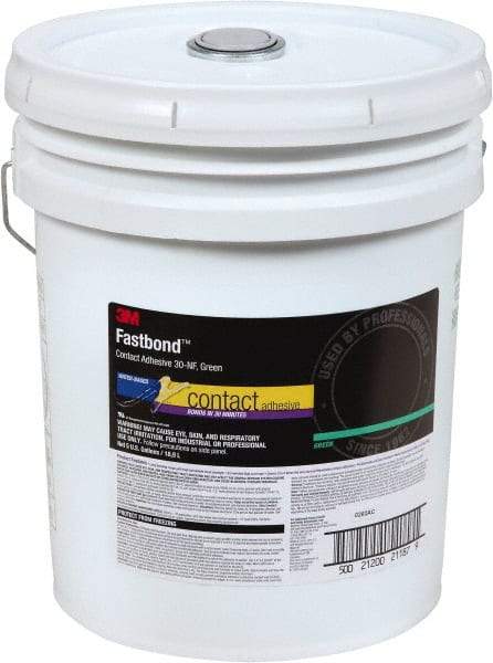 3M - 5 Gal Pail Green Contact Adhesive - Series 30NF, 4 hr Working Time - Caliber Tooling