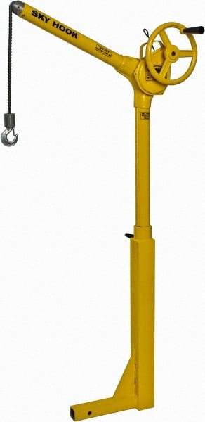 Sky Hook - 500 Lb Load Capacity, Steel Sky Hook Crane - Receiver Hitch Crane - Caliber Tooling