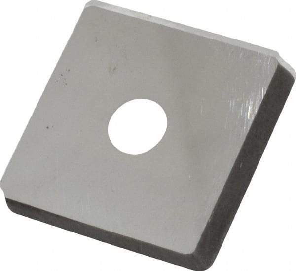 Made in USA - 3/4" Inscribed Circle, Square Shim for Indexables - Carbide, 1/8" Thick, PSQ Shim Style, Positive Rake - Caliber Tooling