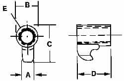 Kennametal - Series A2, Clamp for Indexables - Left Hand Cut, Compatible with 125.616 Clamp Screws - Caliber Tooling