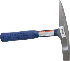 Estwing - 7/8 Lb Head Welder's Hammer - 11" Long, 1-1/4" Face Diam, Steel Handle - Caliber Tooling