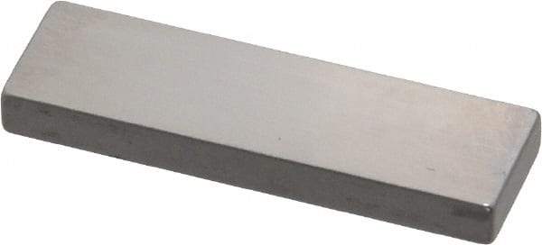 Mitutoyo - 0.124" Rectangular Steel Gage Block - Accuracy Grade 0, Includes Certificate of Inspection - Caliber Tooling