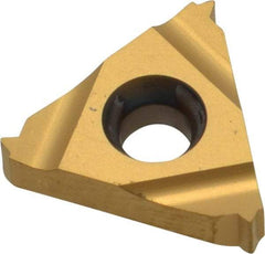 Carmex - 16ER External Right Hand 20 UN Laydown Threading Insert - Grade P25C, TiN Coated Carbide - Caliber Tooling