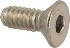 Value Collection - #10-24 UNC Hex Socket Drive, 82° Flat Screw - Grade 316 Stainless Steel, 1/2" OAL - Caliber Tooling