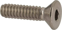 Value Collection - #10-24 UNC Hex Socket Drive, 82° Flat Screw - Grade 316 Stainless Steel, 3/4" OAL - Caliber Tooling