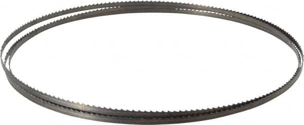 Starrett - 6 TPI, 7' 9" Long x 1/4" Wide x 0.025" Thick, Welded Band Saw Blade - Carbon Steel, Toothed Edge, Raker Tooth Set, Flexible Back, Contour Cutting - Caliber Tooling